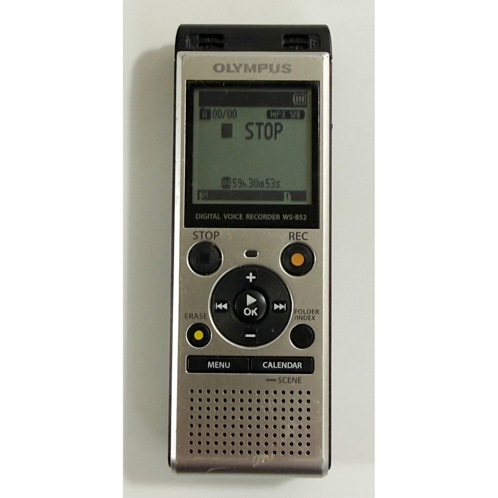 Olympus Digital Voice Recorder WS-852 Silver Black MP3 Handheld Dictation